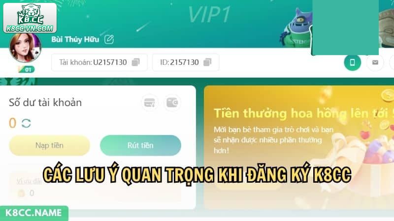 Đăng Ký K8CC - Nhập Cuộc Ngay Chỉ Trong 3 Phút Siêu Dễ 2 Những điểm cần lưu ý khi đăng ký K8CC