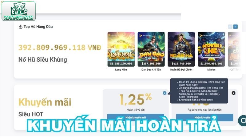 Khuyến Mãi Hoàn Trả Doanh Thu Cược Lên Đến 2% Tại K8CC 1 Thể lệ ưu đãi hoàn trả doanh thu cược tại K8CC