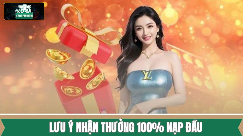 Thưởng 100% Nạp Đầu - Tăng Vốn Cho Thành Viên Mới Tại K8cc 3 Điểm qua 3 điều kiện quan trọng để nhận thưởng 100% nạp đầu